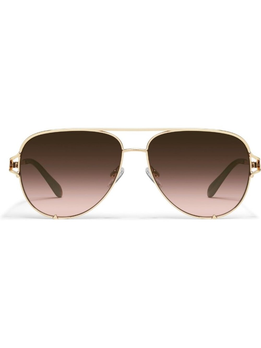 Stylish High Key Twist Aviator Sunglasses for Women - Trendy UV Protection